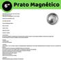 Imagem de Prato Bandeja Redonda Magnética 6" 14,8cm Para travar parafusos porcas roelas - 99.100.00