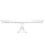 Imagem de Prato bolo retangular com pe de cristal grande 34 cm lyor