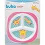 Imagem de Prato Com 3 Divisórias Animal Fun Introdução Alimentar Bebê Infantil Buba Pode Microondas e Lava Louças