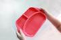 Imagem de Prato Com Divisória Em Silicone - Vermelho