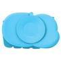 Imagem de Prato Com Ventosa de Silicone Resistente e Maleável Pode ir no microondas e congelador Com divisórias KaBaby Azul 1132A