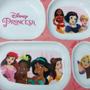 Imagem de Prato Divisória Infantil Disney Princesas Melamine 24cm