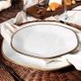 Imagem de Prato Fundo Porcelana Ryo Oxford 22,5 cm Maresia Branco