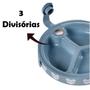 Imagem de Prato Infantil Termico 3 Divisórias 410ml Plásultil com Trava