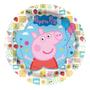 Imagem de Prato Papel Redondo 18cm - Peppa Pig Clássica - 12 unidades - Regina -