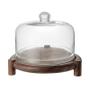 Imagem de Prato para Bolo com Tampa Home Style Rustic Wood 26 cm