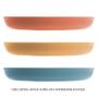 Imagem de Prato Raso Fibra de Bambu PP Resistente Stripes Cores Sortidas 23cm Lyor
