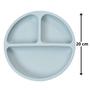 Imagem de Prato Silicone Pietra Baby Com Ventosa 3 Divisórias Gruda Forte Alimentação Bebê Infantil Criança