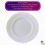 Imagem de Prato Sobremesa Branco Melamina Premium Leve Plástico Resistente 17cm - Bestfer