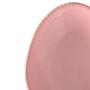 Imagem de Prato Sobremesa Oval Rosa Pastel