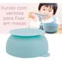 Imagem de Prato Tigela Infantil Com Ventosa Silicone - Azul