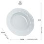 Imagem de PRATO WOLFF FUNDO PORCELANA ANTALIA SHELL 24cm