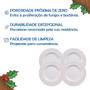 Imagem de Pratos de Natal Boas Festas 21 cm Jogo de Pratos Sobremesa Tramontina em Porcelana Decorada 6 Peças