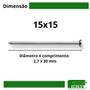 Imagem de Prego 15x15 Aço Com Cabeça 100 Unidades Fikiss