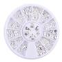 Imagem de Pregos De Metal Prateado Com 12 Conchas, Estrelas-do-mar E Flocos 3D Para Decoração De Unhas DIY.