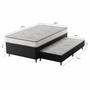 Imagem de Premier Cama Box Unibox com Cama Aux 1,08x1,98x0,63 Preto/Cinza