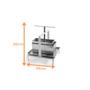Imagem de Prensa para Queijo com Forma de  Inox Olibox