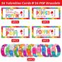 Imagem de Presentes de Dia dos Namorados DAZONGE POP It Bracelet Kids, 24 pacotes