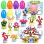 Imagem de Presentes de Páscoa Uiseba Succulent Building Blocks, pacote com 12 unidades para crianças