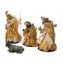 Imagem de Presepio Plus Seda 9 Fig/15cm Rust /Dourado - Yangzi 19725