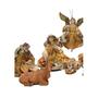 Imagem de Presepio Plus Seda 9 Fig/15cm Rust /Dourado - Yangzi 19725