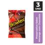 Imagem de Preservativo Blowtex Morango e Chocolate c/ 3 Unidades