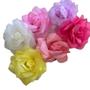 Imagem de Presilha com Flor de Rosa Grande com Brilho para Cabelo