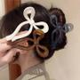 Imagem de Presilha De Cabelo Grande Com Laço De Rabo De Cavalo, Grampo De Cabelo Acrílico, Presilha De