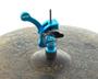 Imagem de Presilha de Chimbal X-Pro by C. Ibañez Color Azul com Alavanca para tocar chimbal solto com pedal duplo