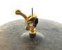 Imagem de Presilha de Chimbal X-Pro by C. Ibañez Color Gold com Alavanca para tocar chimbal solto com pedal duplo