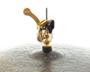 Imagem de Presilha de Chimbal X-Pro by C. Ibañez Color Gold com Alavanca para tocar chimbal solto com pedal duplo