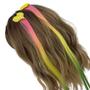 Imagem de Presilha Infantil de Mecha de Cabelo Neon com Coração