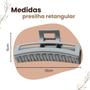 Imagem de Presilha Piranha De Cabelo Grande Modelo Retangular Colorido