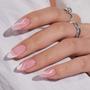 Imagem de Press On Nails Bartbox Medium Soft Gel French Tip White