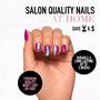 Imagem de Press On Nails Glamnetic Berry Fizz Short Oval Magenta