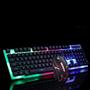Imagem de Preto  LED colorido iluminado USB com fio com fio Gaming PC Gam