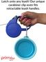 Imagem de Prima Pet Collapsible Silicone Water Travel Bowl com clipe para cão e gato, alimentador pop-up portátil e durável para alimentação conveniente on-the-go - Tamanho: Pequeno (1,5 Xícaras) Cinza