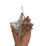 Imagem de Prisma D'água Feng Shui Estrela Merkaba 15 Cm Vidro e Metal