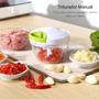 Imagem de Processador De Alimentos Manual Triturador Com 3 Lâminas