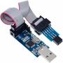 Imagem de Programador Gravador Atmel Avr Usbasp + Adaptador Avr 6 Pin