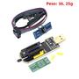 Imagem de Programador USB EEPROM/Flash SOIC8/SOP8 - Ch341a, XTW100, Série 24/25