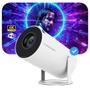Imagem de Projetor Android 13 HY300 com Suporte 4K, HDMI Bluetooth e Pilha Inclusa