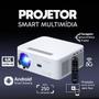 Imagem de Projetor Android 5G 4K com Espelhamento Sem Fio WiFi Bluetooth 5.0 HDMI USB Distância de Projeção De 1,6  até 6,3 M