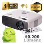 Imagem de Projetor Datashow Android Full HD 10200 Lumens Wi-Fi Bluetooth HDMI Knup PJ006 + Suporte de Celular