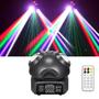 Imagem de Projetor de Laser RGB Rotativo com Strobo DMX512 - Ideal para Festas, DJs e Casamentos
