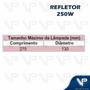 Imagem de Projetor em aluminio para lampada metalica 250w e27