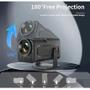 Imagem de Projetor HY320 Mini 4K  Android 13, Wi-Fi, Bluetooth, Portátil para Cinema em Casa