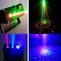 Imagem de Projetor Laser Canhão Holográfico Desenho Led Azul Verde Vermelho Dj Balada Festa Iluminação C/ Sensor Rítmico Musica