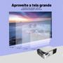 Projetor LCD 1280 x 720 3500 Lumens LED Portátil Bivolt T6 Luuk Young Prateado - Vedo Imagem de Projetor LCD 1280 x 720 3500 Lumens LED Portátil Bivolt T6 Luuk Young Prateado