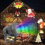 Imagem de Projetor Led Desenhos Natalinos Laser decoração de natal luz colorida rotativa Lâmpada canhão Festas